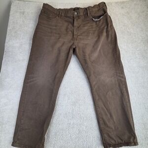 Polo Ralph Lauren Varick Slim Straight Jeans Mens 48x30 (46x30) Brown Stretch